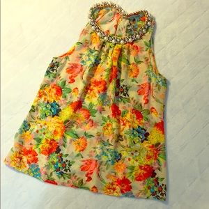 Womens floral summer blouse